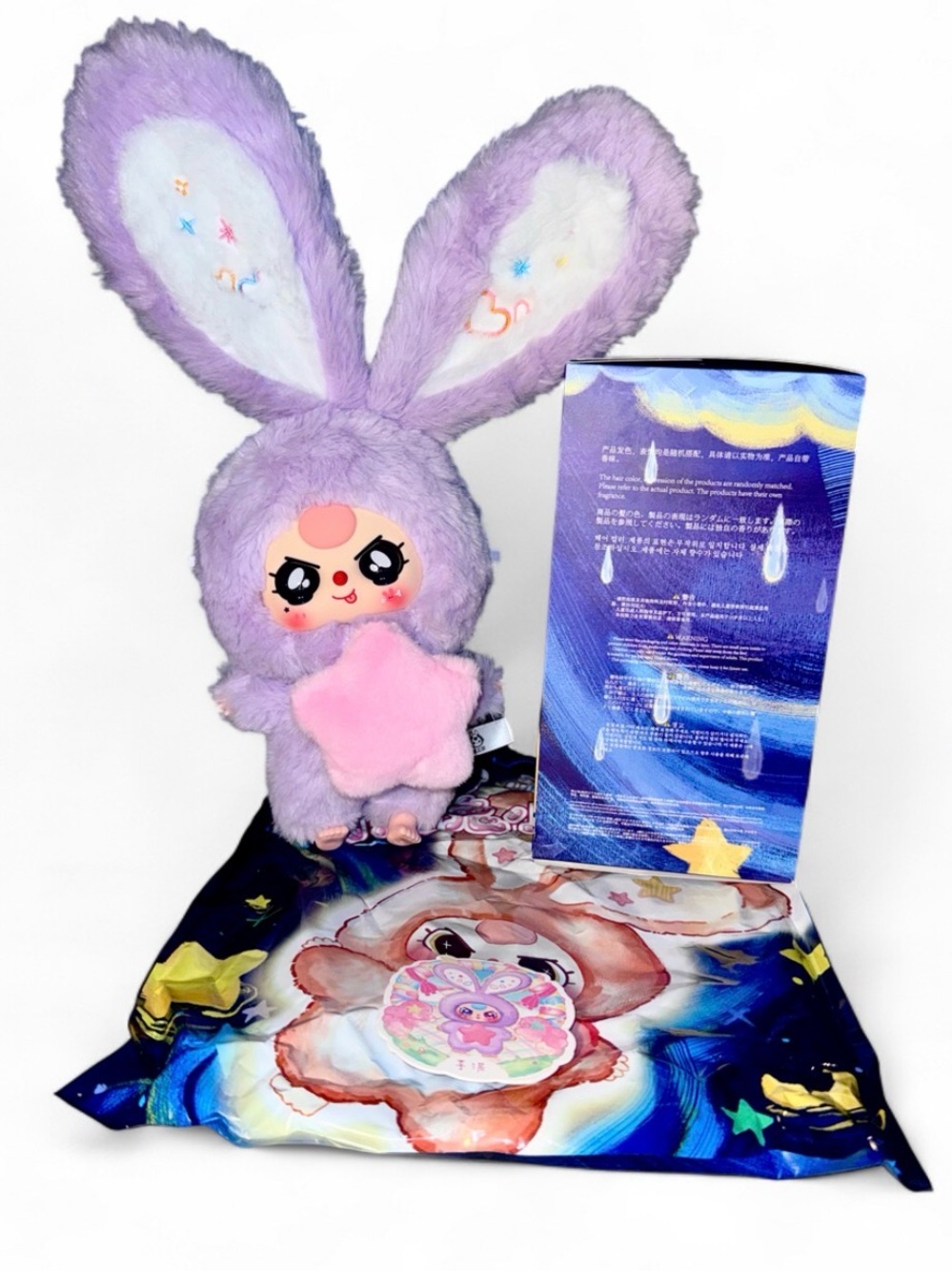 πβ¨ Confirmed Baby Three Lily Rabbit Town V3 200% Plush Purple Bunny Crying Eyes - Picture 4 of 6